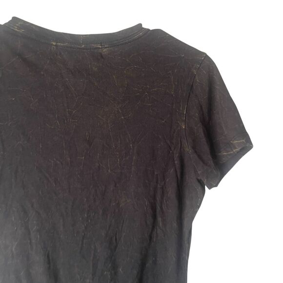 Cowgirl‎ Legend Size Medium Rodeo Hustler Grunge Cross Bling Black T Shirt - Picture 6 of 8